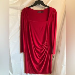 Lauren Ralph Lauren Plus Size Red Dress